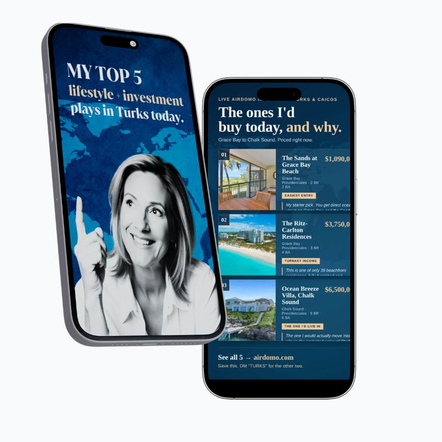 Stephanie's Global Buy Sheet shown on two phones