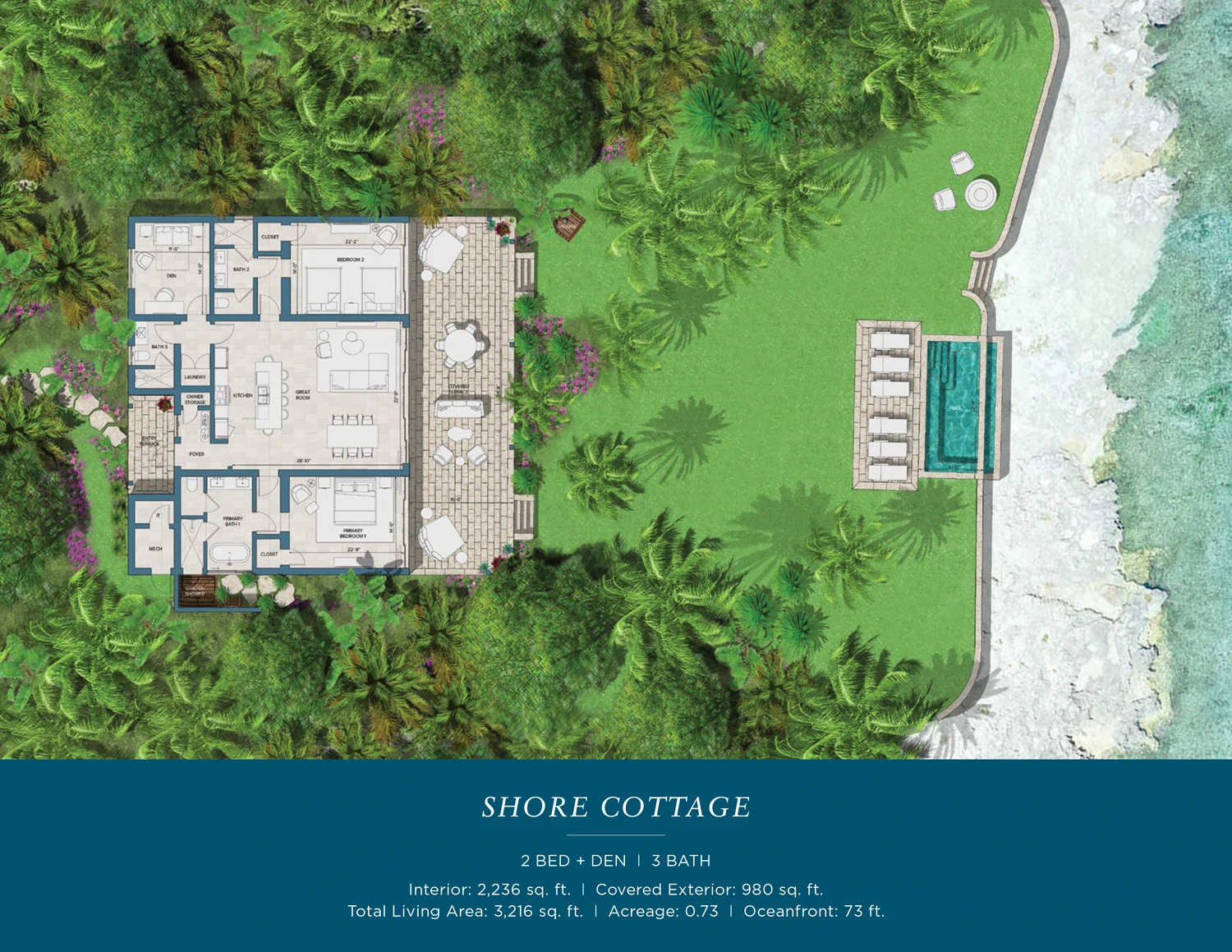 3 bed beachfront Bahamas villa for sale | Shore Cottage 11, Montage Cay - Gallery image 21