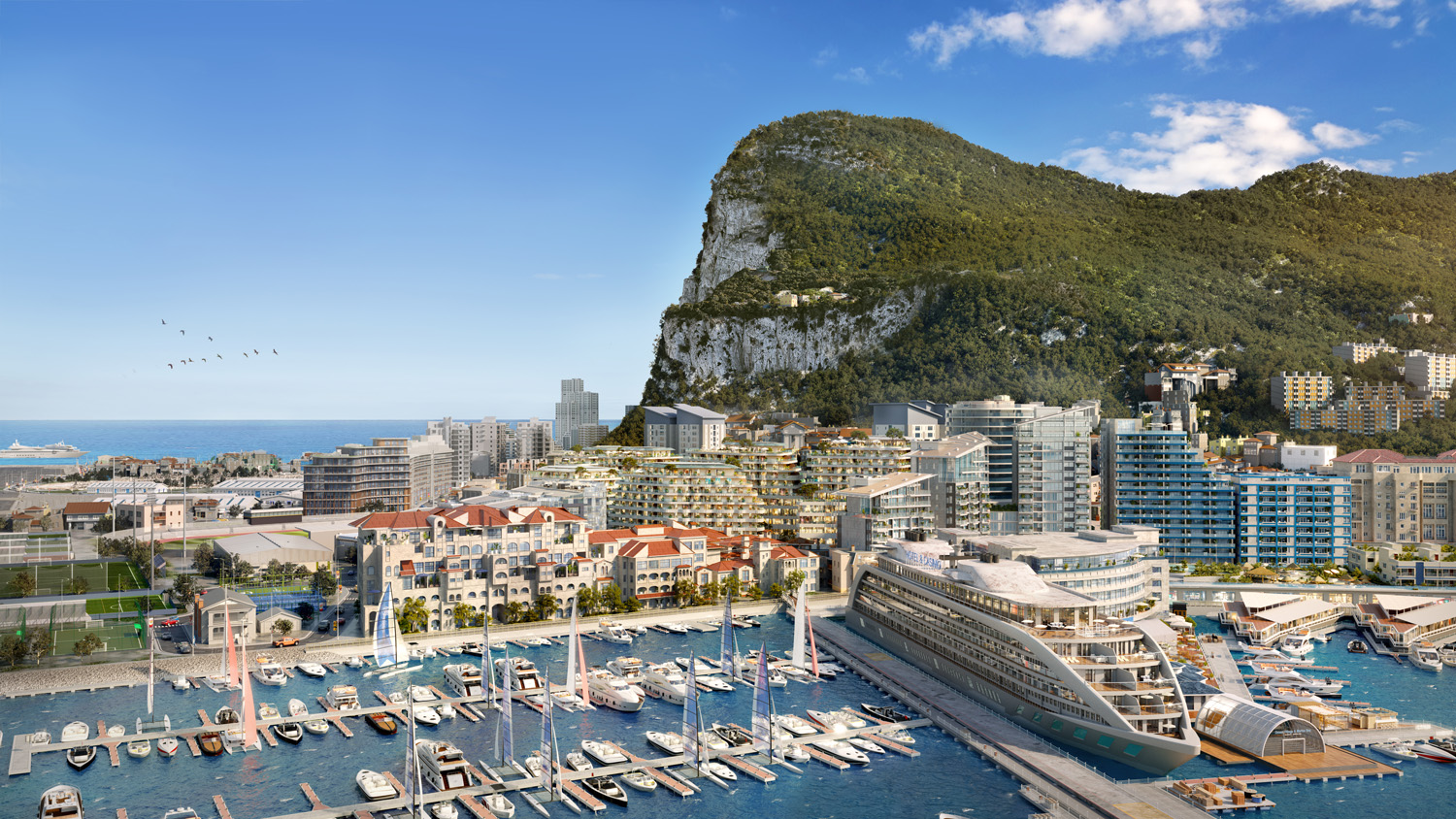 Luxury studio-4 bed marina apartments for sale in Gibraltar | Elysium Bayside - Gallery image 2