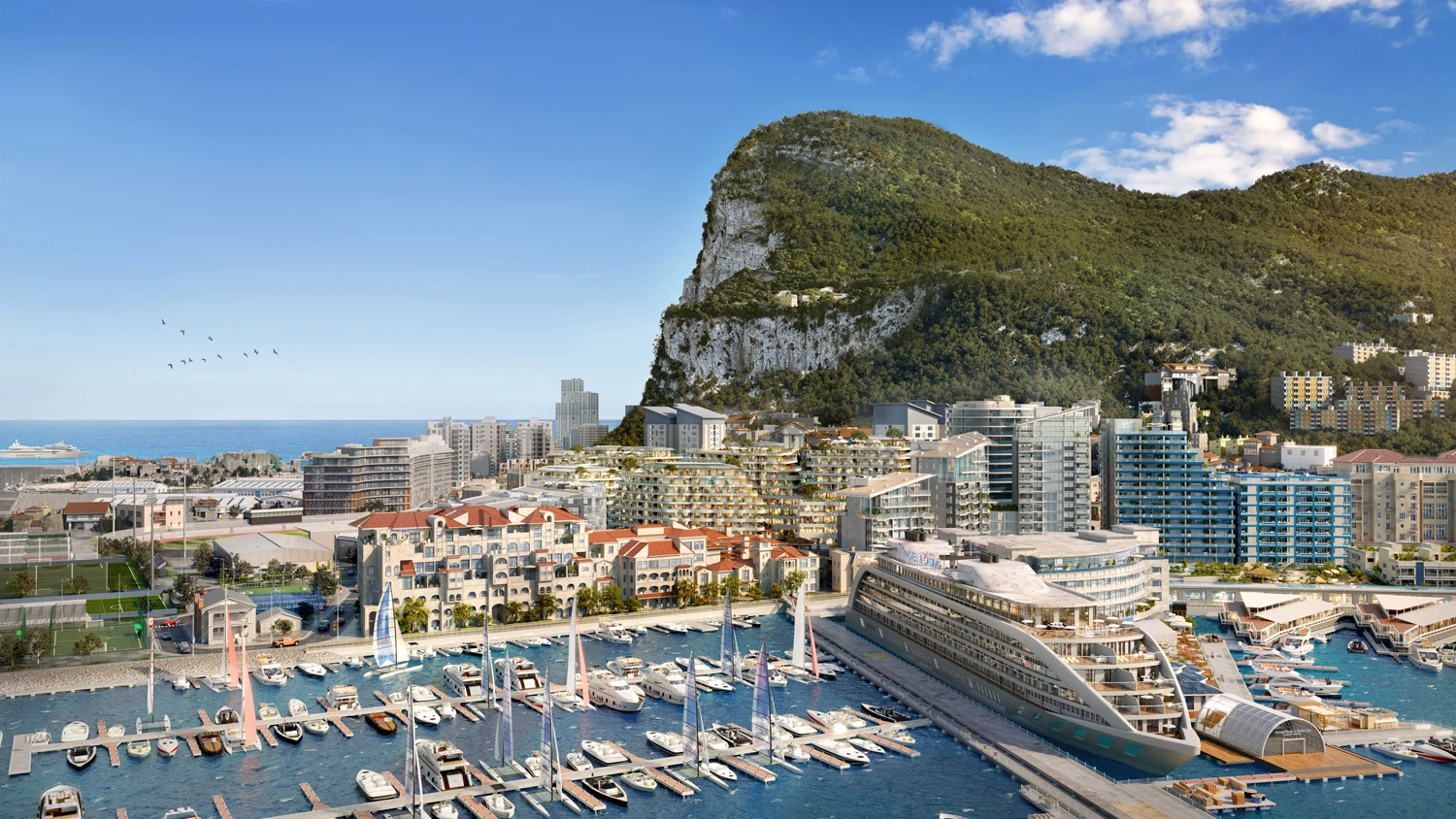 Luxury studio-4 bed marina apartments for sale in Gibraltar | Elysium Bayside - Gallery image 2