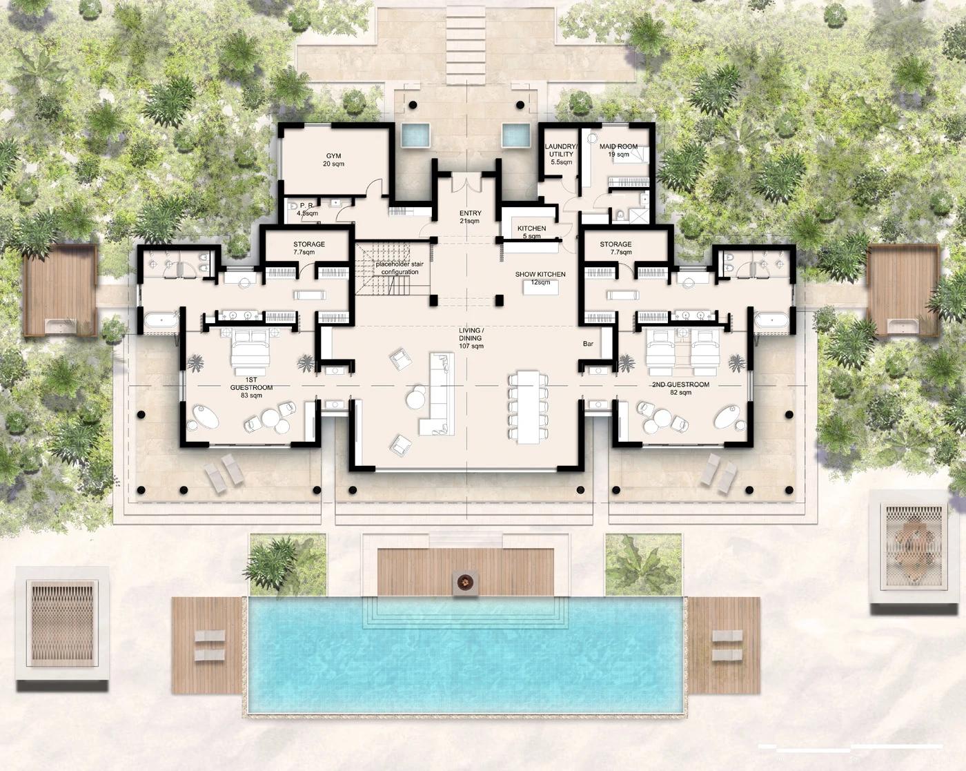 4 bed Baccarat Maldives beach branded residences for sale - Gallery image 18