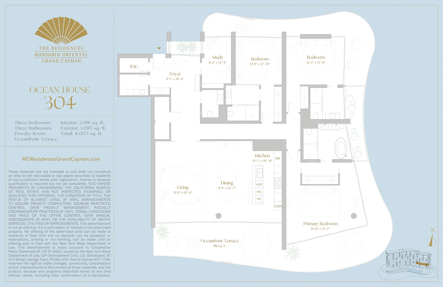 3 Bed Ocean House residences for sale at Mandarin Oriental Grand Cayman - Gallery image 25