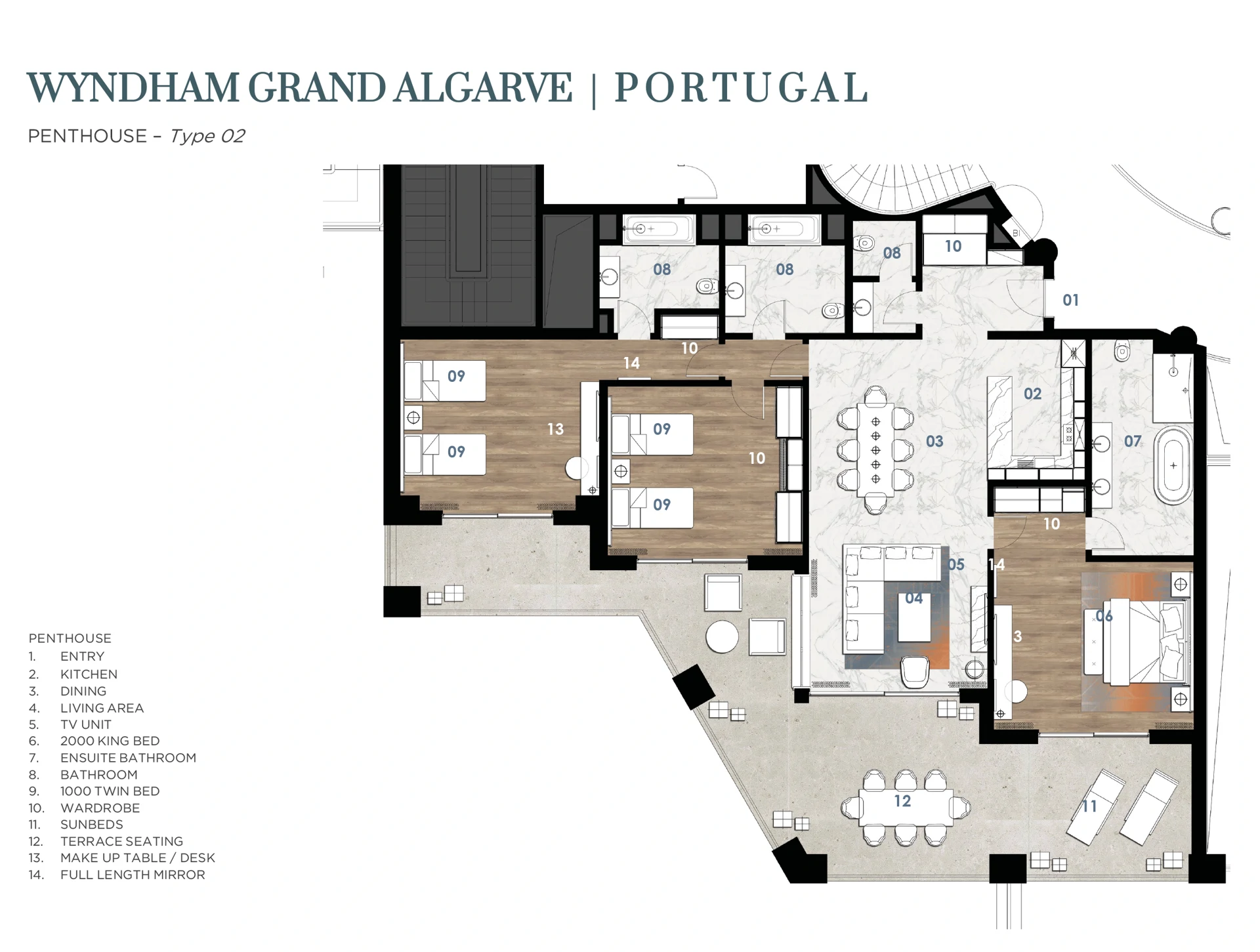 3 bed luxury penthouses for sale | Wyndham Grand Algarve - Gallery image 26