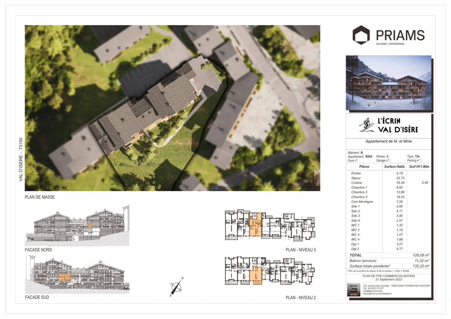 A 3-bed duplex for sale in Val d’Isere ski resort, France - Gallery image 21