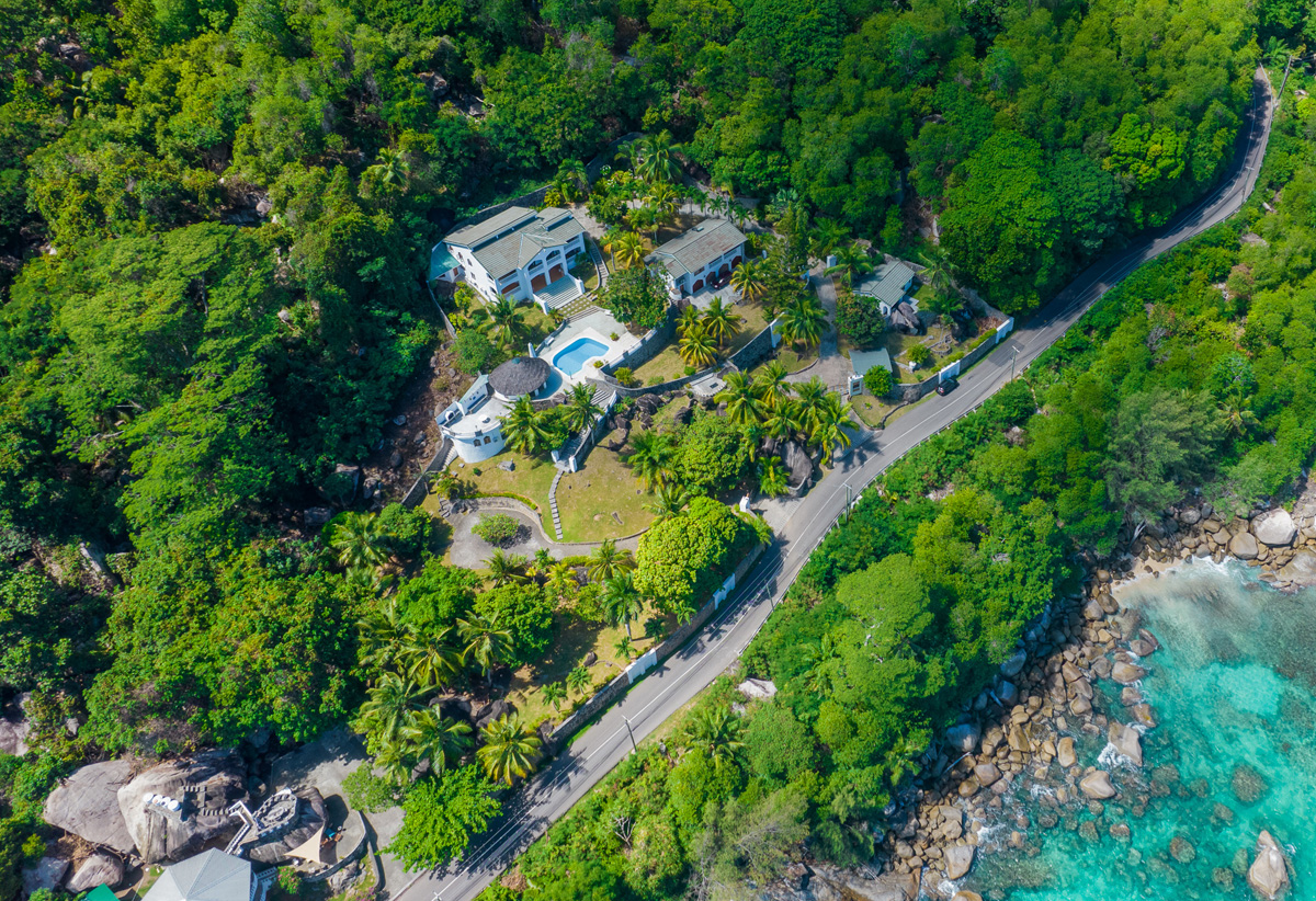 Stately beachfront villa for sale in Mahé, Seychelles
