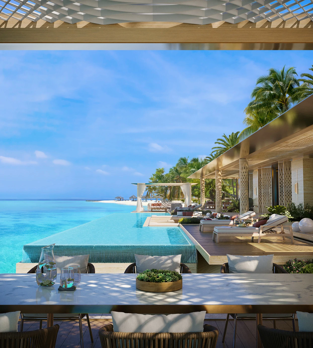 2 bed Baccarat Maldives beach and lagoon branded residences for sale