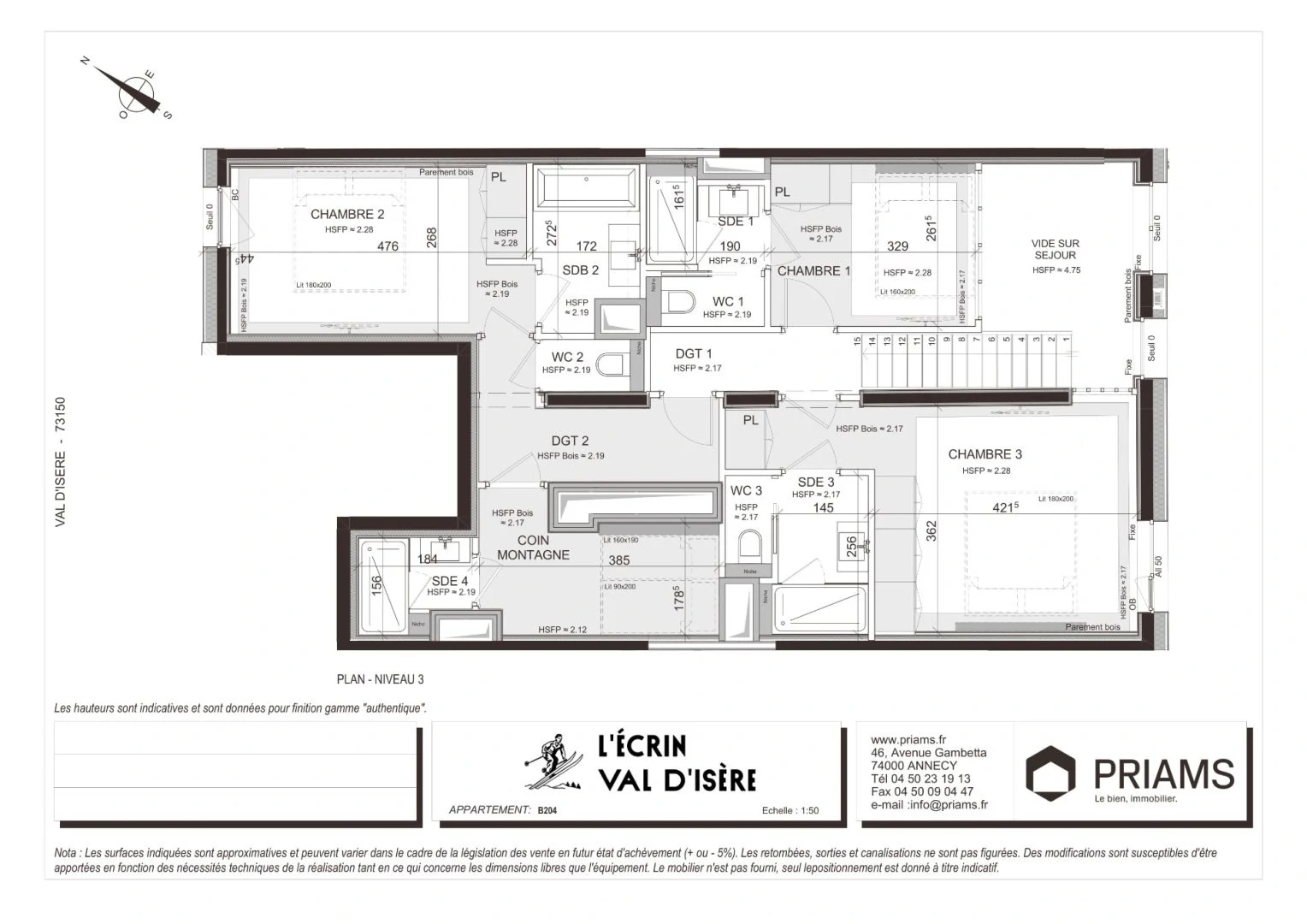 A 3-bed duplex for sale in Val d’Isere ski resort, France - Gallery image 16