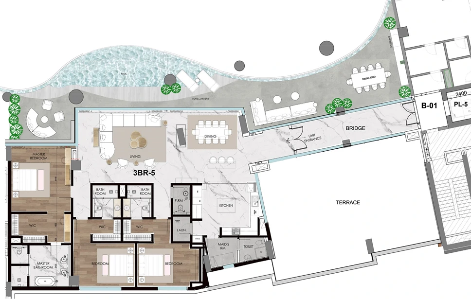 Cavalli Tower 3 Bedroom Apartment - Gallery image 16