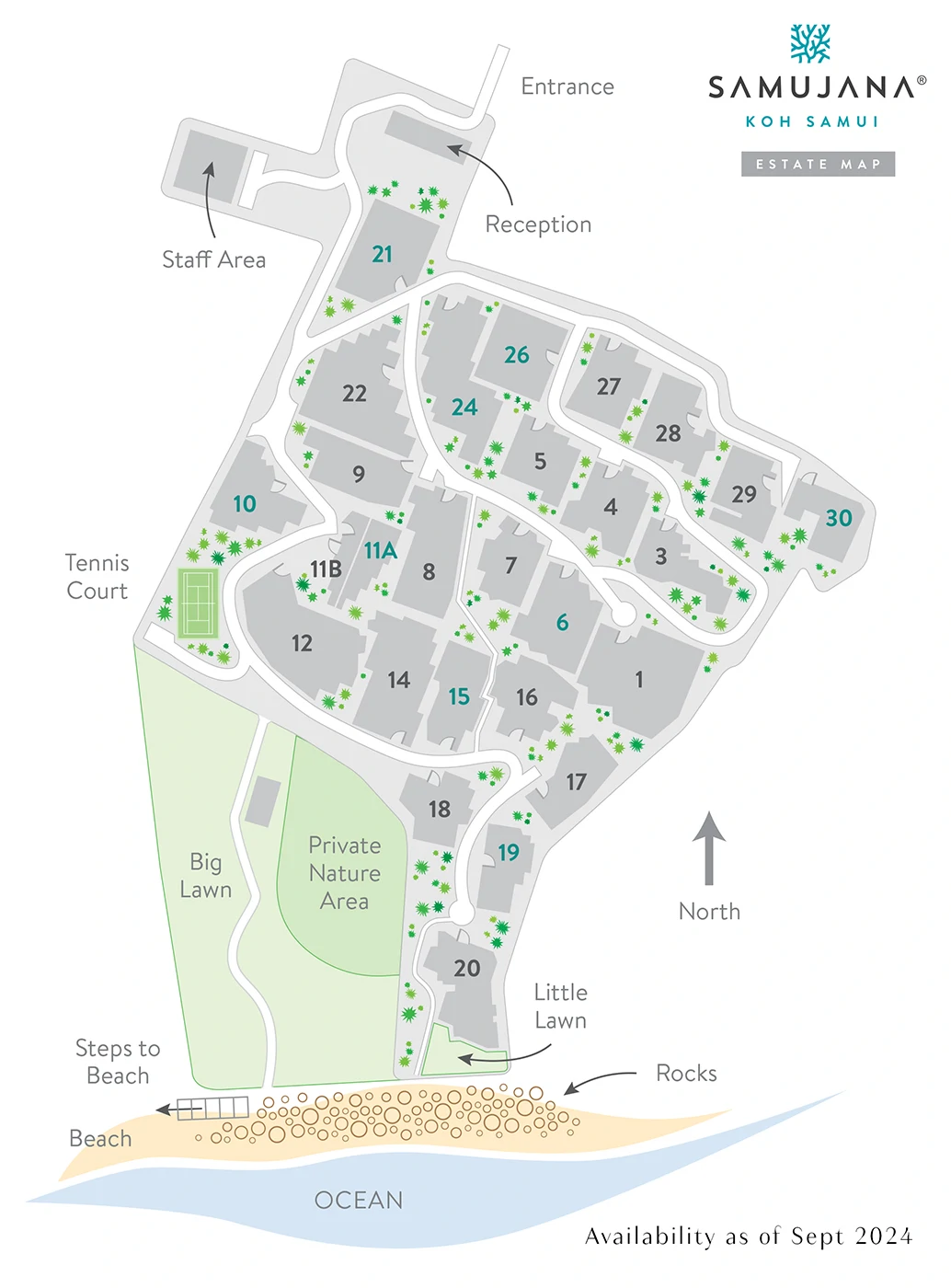 Luxury 3-8 bed resort villas for sale at Samujana Koh Samui, Thailand - Gallery image 42