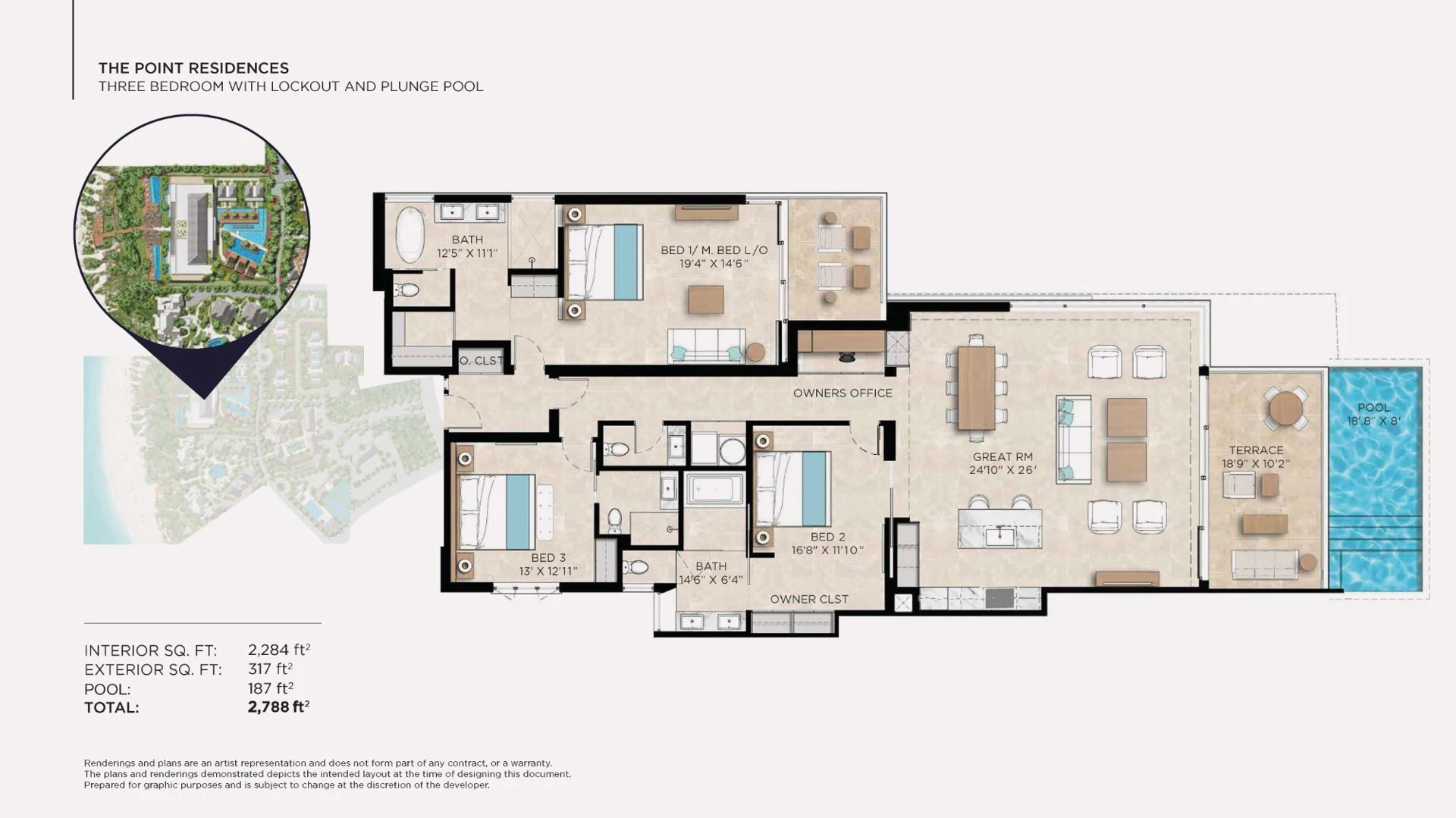 THE POINT - 3BR WITH LOCKOUT - Gallery image 15