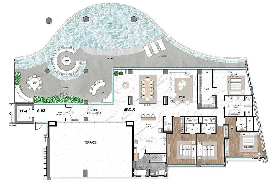 Cavalli Tower 4 Bedroom Apartment - Gallery image 17