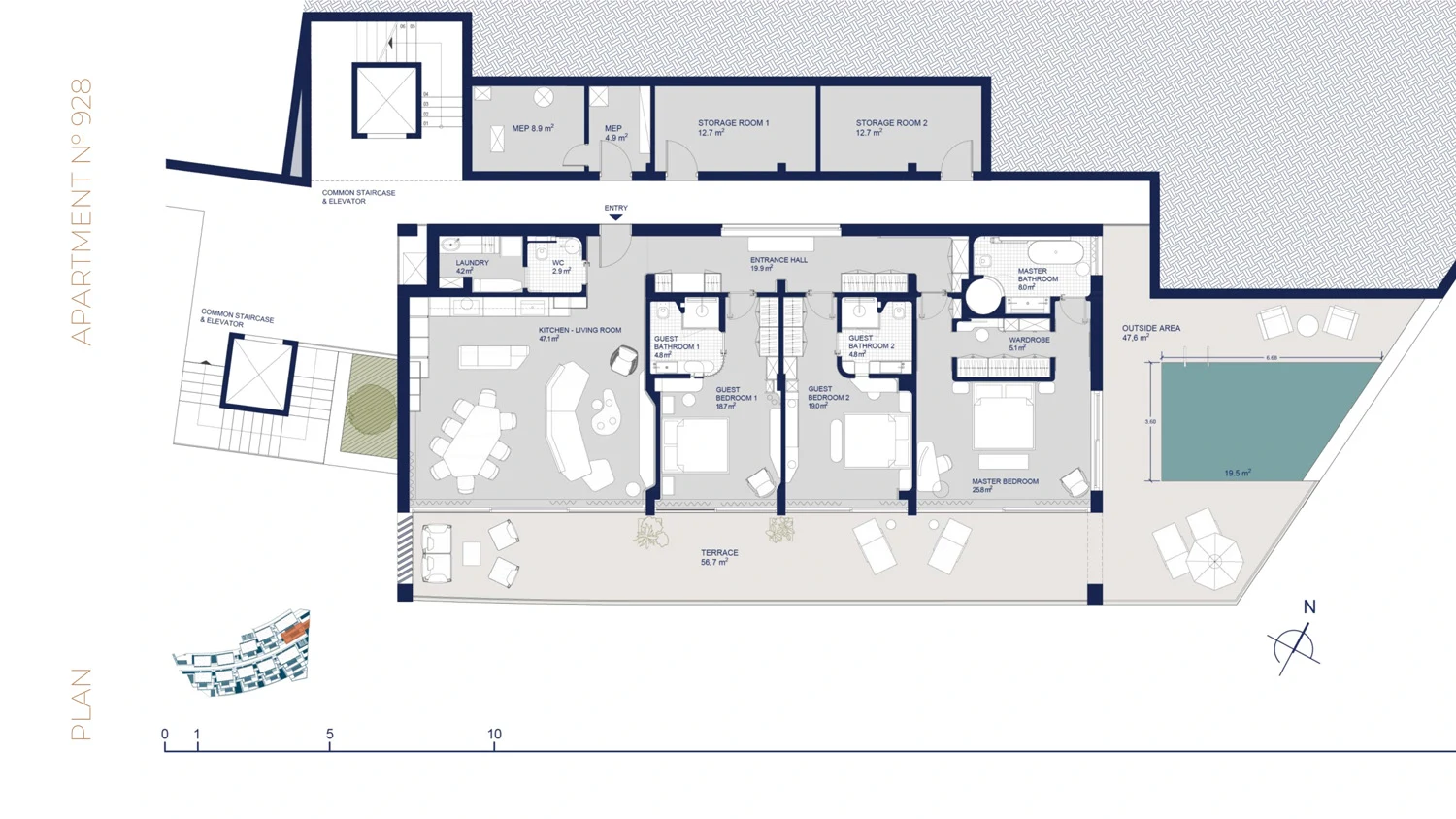 2 and 3-bed branded Marina Apartments for sale at Elounda Hills, Crete - Gallery image 28