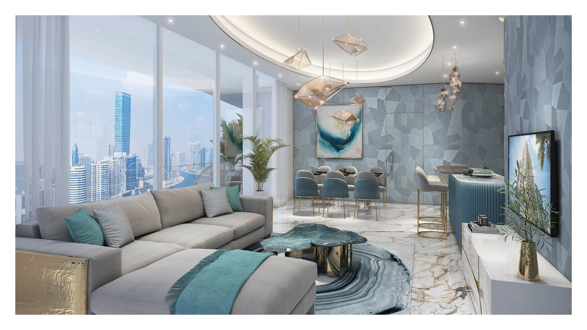 4 Bed Condo/Apartment - Chic Tower by DAMAC | Floor 34 - Gallery image 7