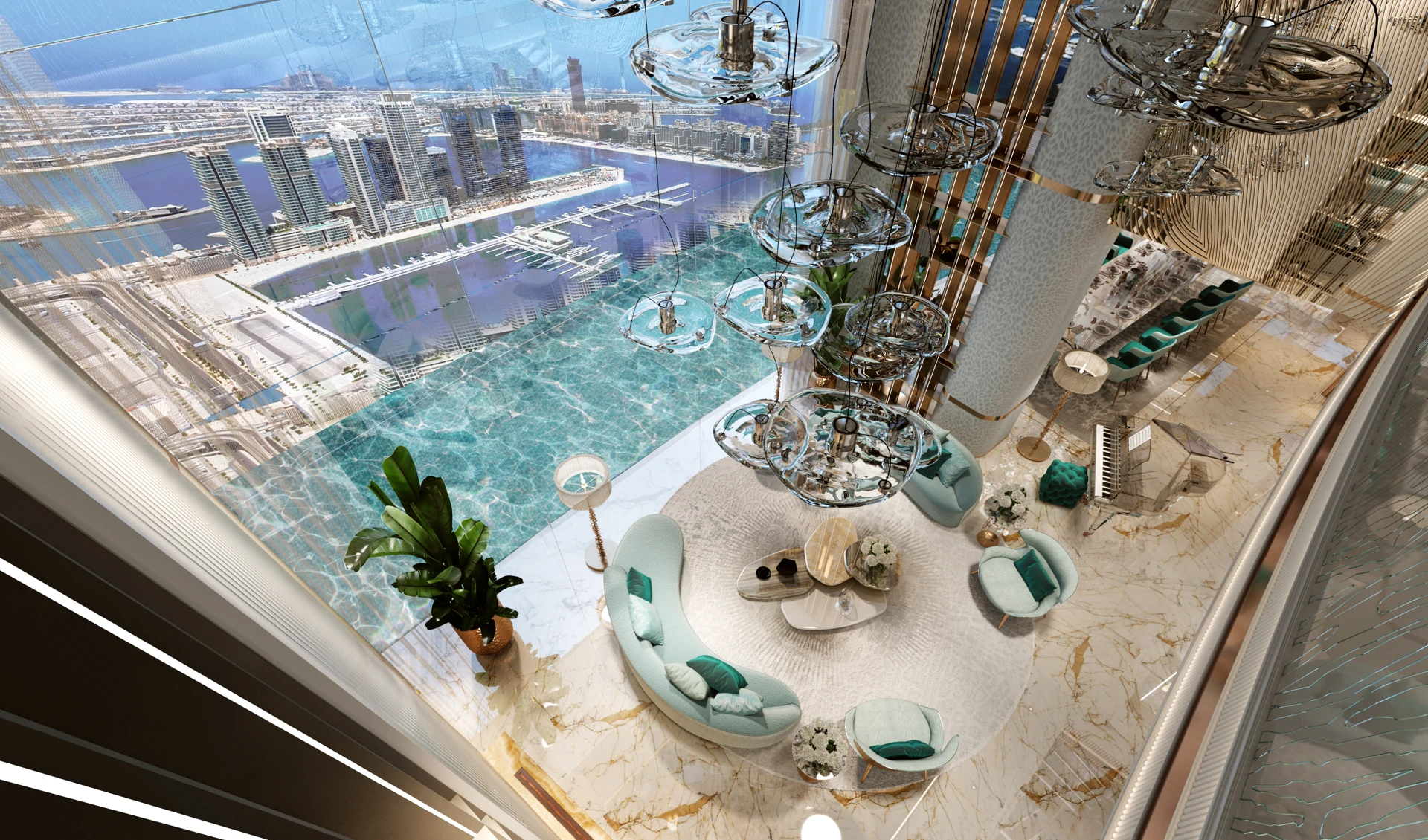 5 Bed Condo/Apartment - DAMAC Bay by Cavalli | Floor 48 - Gallery image 3
