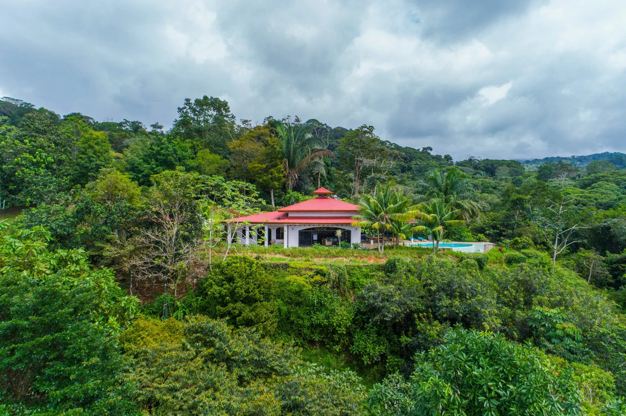 Sunset Ocean View Home on 2.6 Acres Platanillo