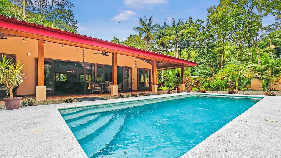 ID 765 - 3 Bd/2 Ba Home w/ Pool in Cahuita: Spacious, Well-Built Home on 5,128sqm Private Lot, 5 Minute Walk to Playa Grande, Cahuita