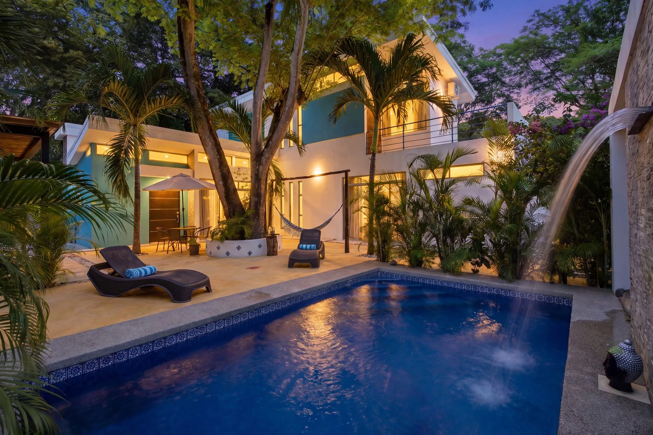 Casa Mykonos: Modern Coastal Living with Private Pool in Surfside Playa Potrero