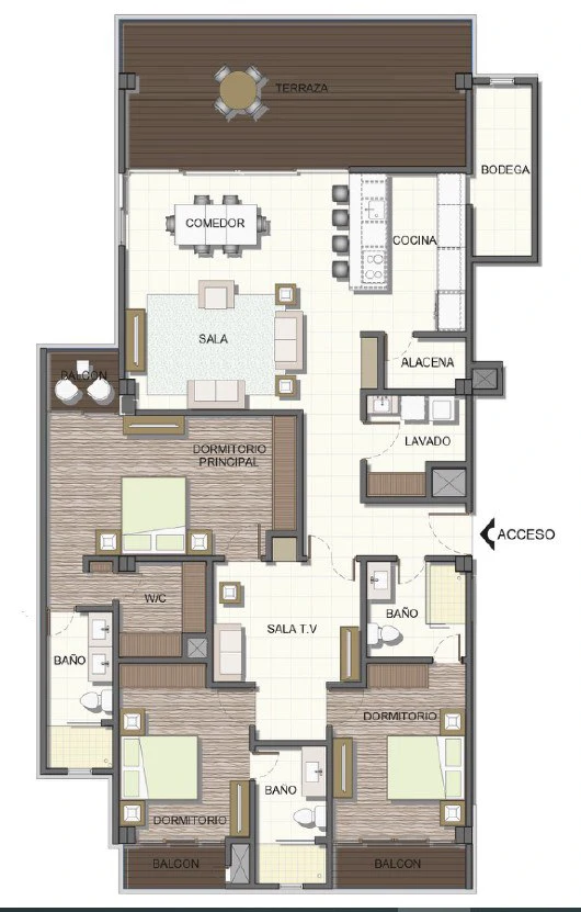 3rd Floor - Building 8 - Model C: Costa Rica Oceanfront Luxury Cliffside Condo for Sale - Gallery image 2