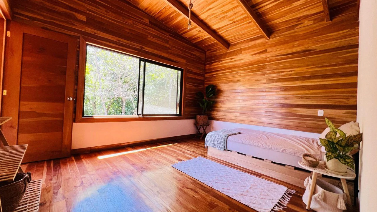 Contemporary Natural Lumber Home, Cabin, and Two Adjacent Lots for Sale in Blue Zone Hojancha, Guanacaste