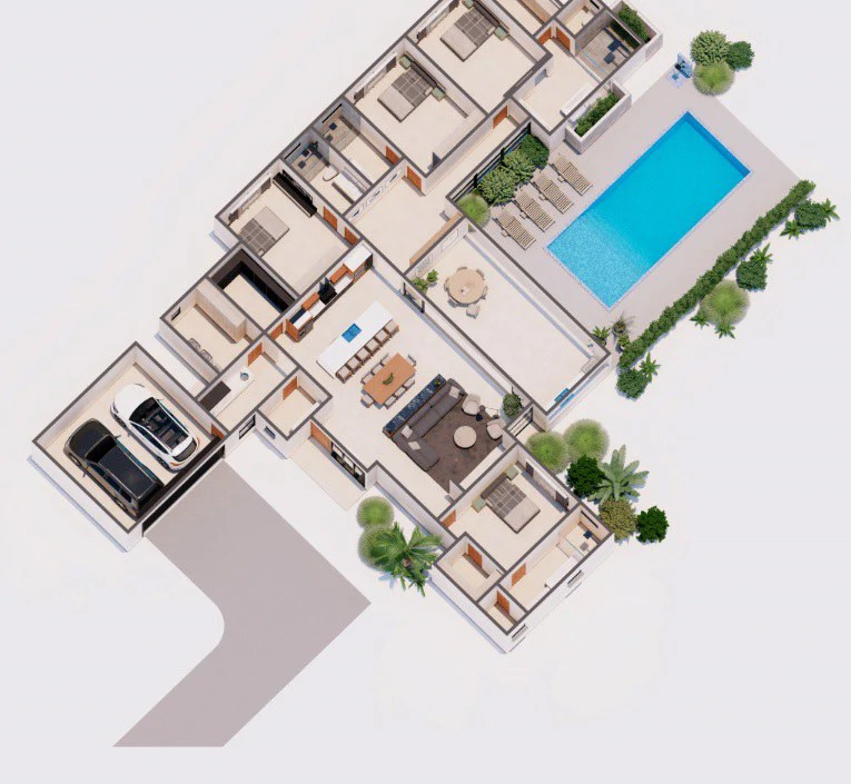 House Deluxe #49: Luxurious house for sale with a private pool near the sea in Reserva Conchal. - Gallery image 3