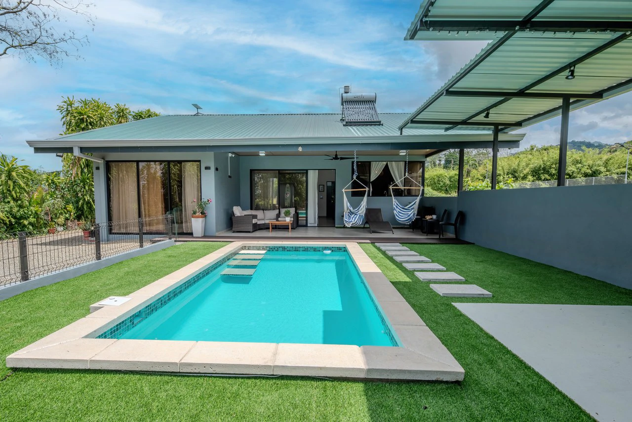 Brand-New Mountain View Home with Pool and Expansion Potential in Villa Nueva, Quepos: House For Sale in Quepos