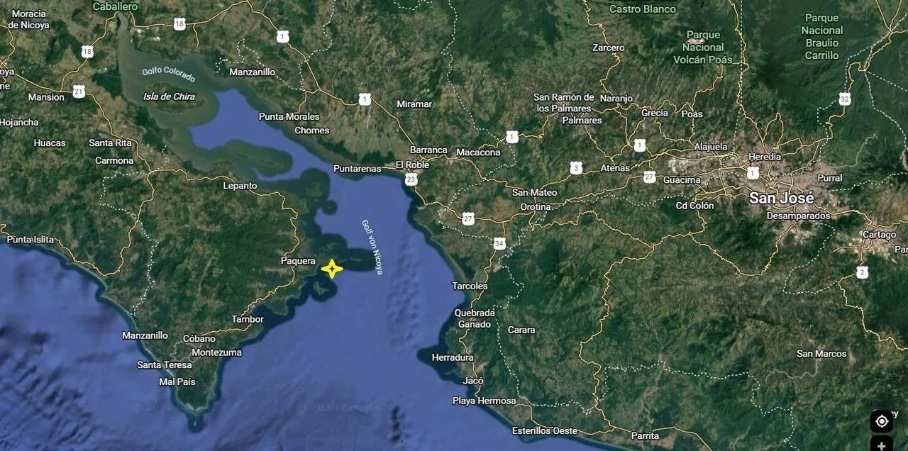 EXCEPTIONAL 5,608 m² (1.39-acre) property: 1.39-Acre Ocean View Property,  Near Paquera & Isla Tortuga