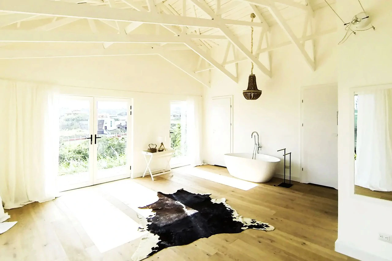 Tropical chalet-style house with an incredible sunrise view