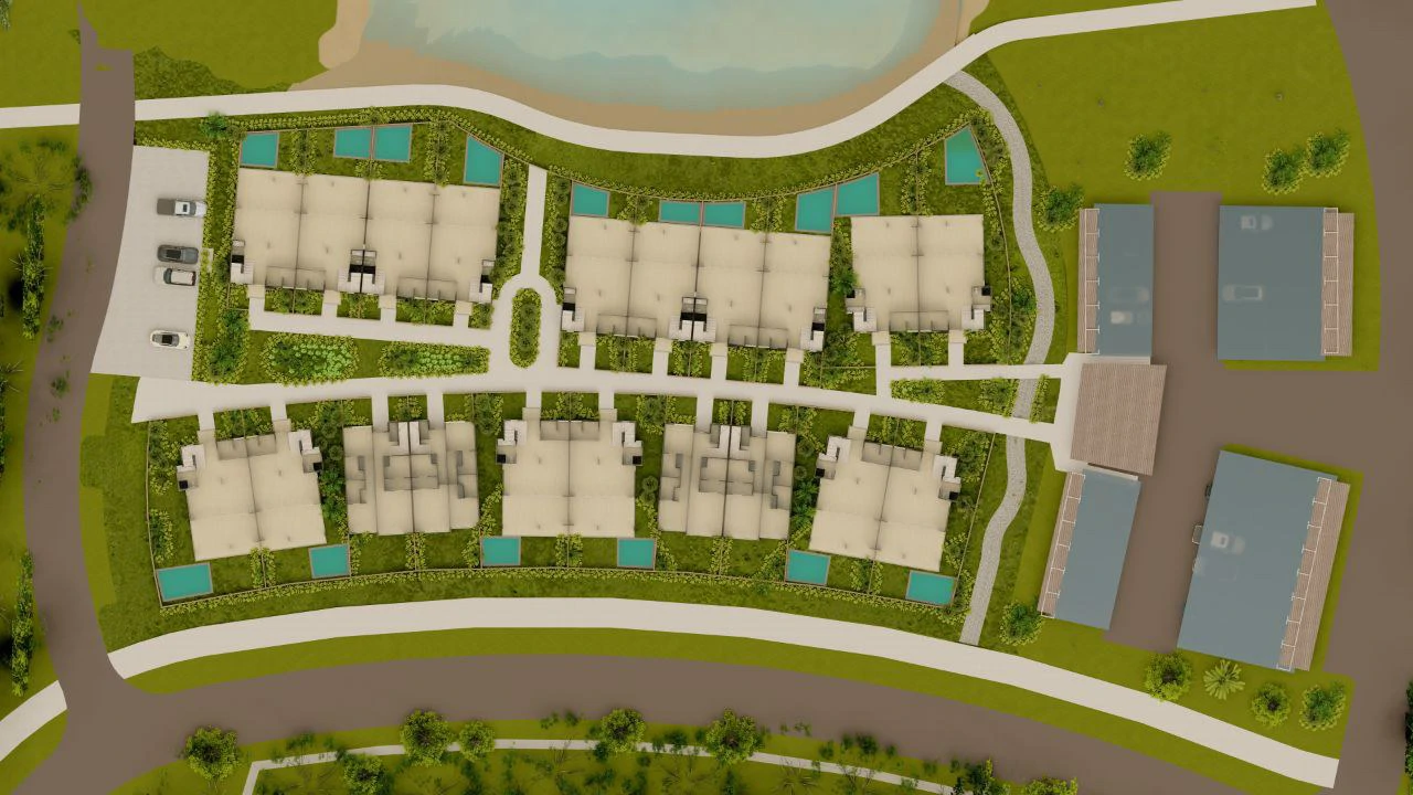 Townhouse B. FF17: Luxurious and spacious Pre-construction townhouse with pool - Within an exclusive community near the sea with a private lake! - Gallery image 11