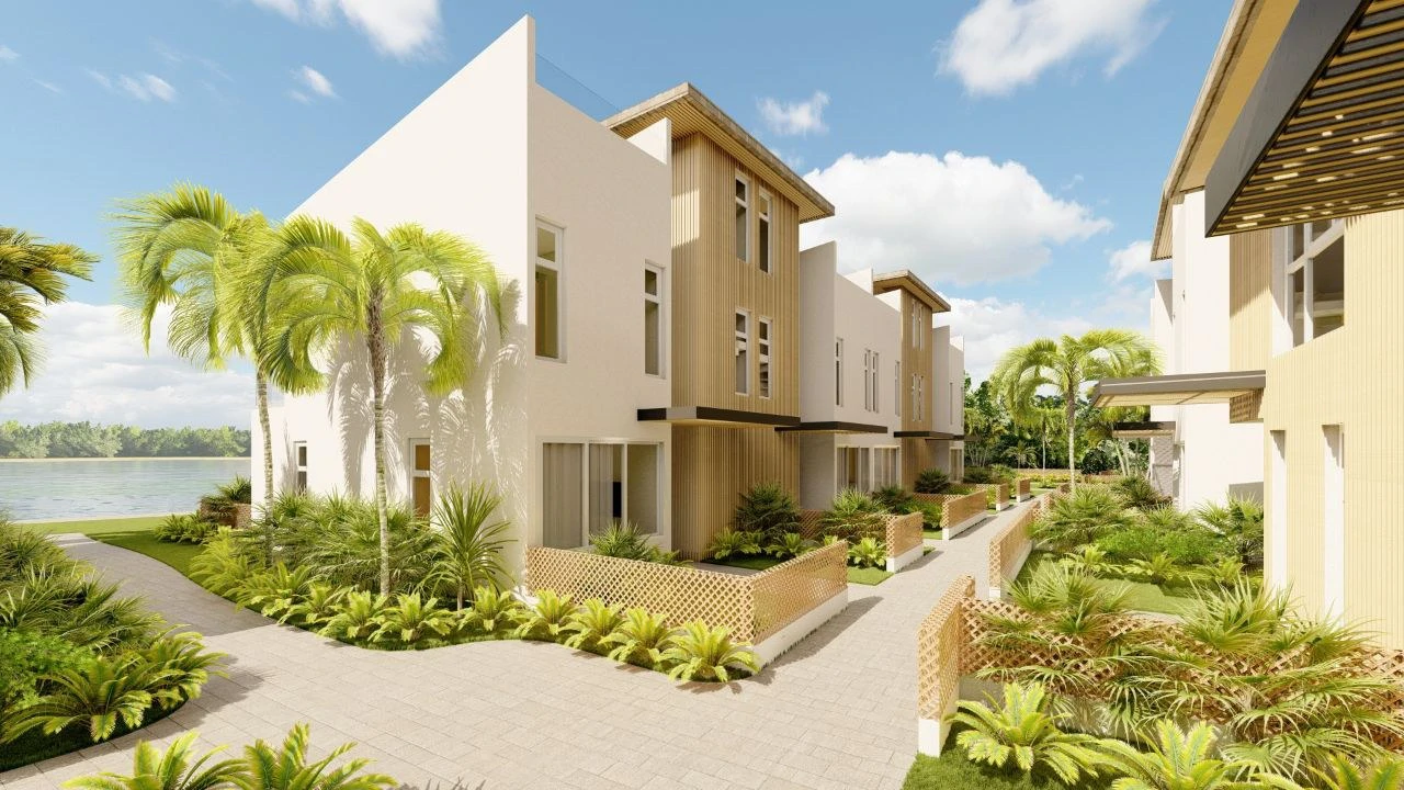 Townhouse B. FF17: Luxurious and spacious Pre-construction townhouse with pool - Within an exclusive community near the sea with a private lake!