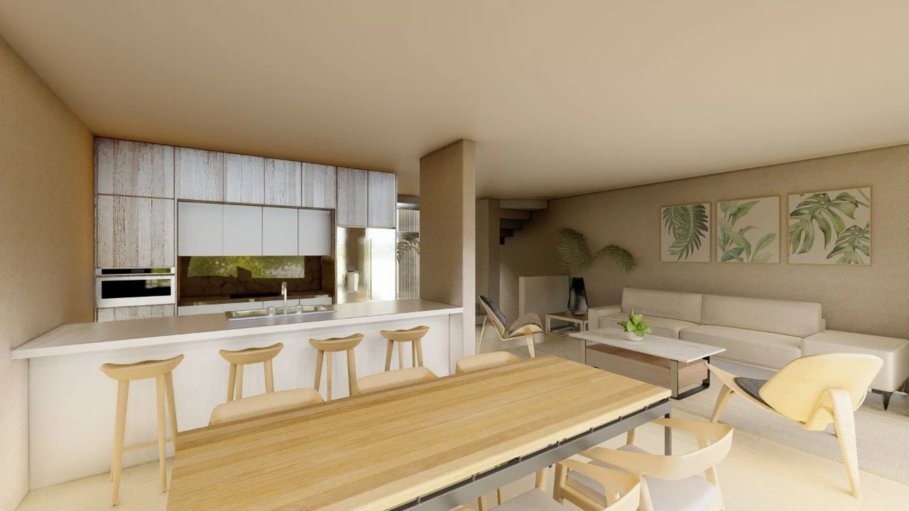 Townhouse B. FF17: Luxurious and spacious Pre-construction townhouse with pool - Within an exclusive community near the sea with a private lake! - Gallery image 5