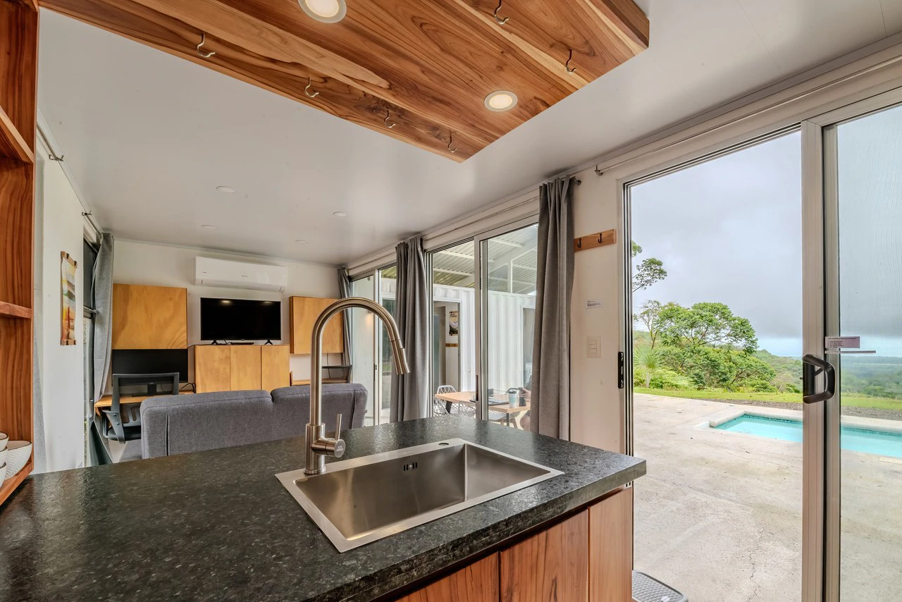 Ocean View Home in Portasol, 2 Bed, 1 Bath, Pool, Private Waterfall & Extra Building Site: Mountain House For Sale in Portalon - Gallery image 8