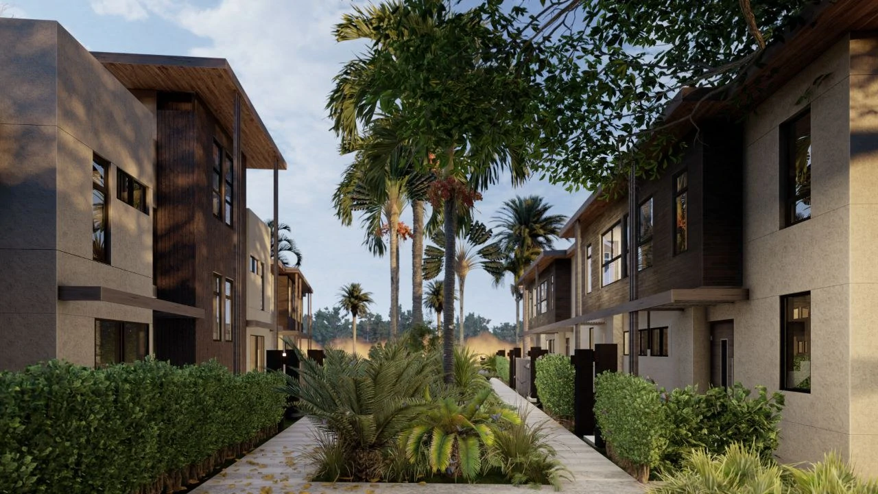 Townhouse B. FF19: Fabulous Pre-construction Townhouse with Pool in an Exclusive Community Near the Sea - Gallery image 4