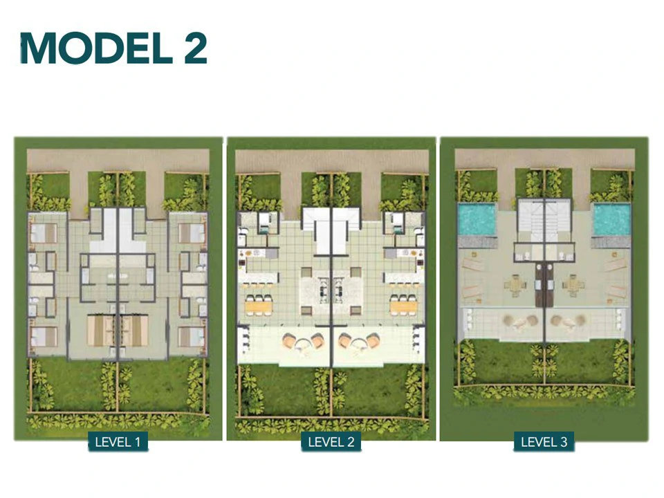 Townhouse B. FF17: Luxurious and spacious Pre-construction townhouse with pool - Within an exclusive community near the sea with a private lake! - Gallery image 10