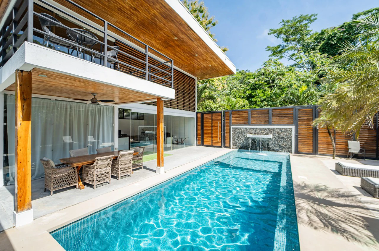 Modern Tropical Home with Guest Casita, Private Pool & Walk to Samara Beach