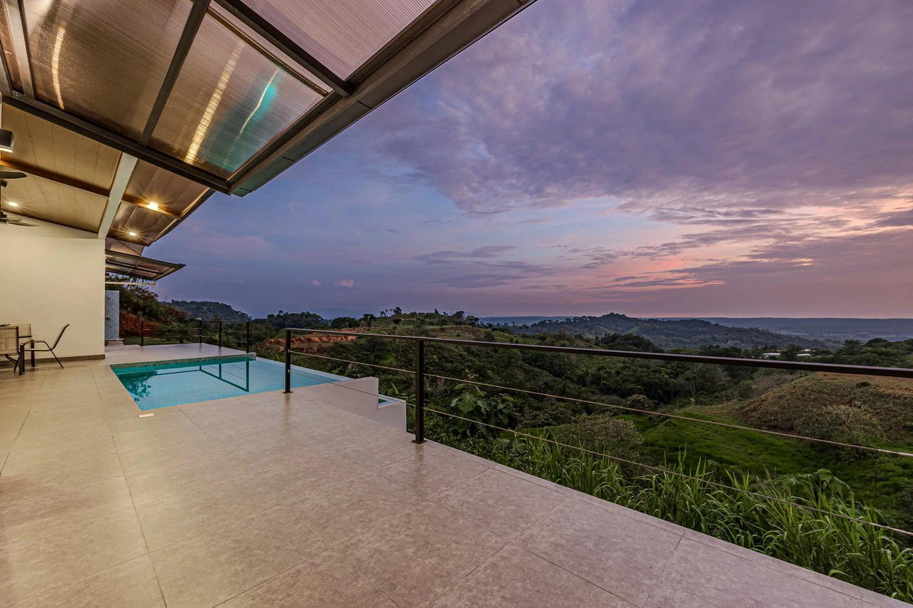 CHONTALES NEW VILLA WITH PANORAMIC OCEAN AND MOUNTAINS VIEWS: Mountain Villa For Sale in Ojochal - Gallery image 8