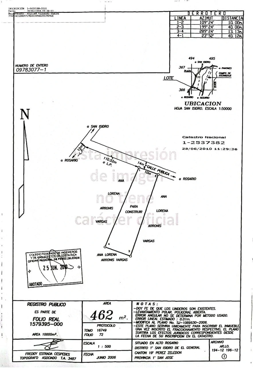 Se Vende propiedad de 462m2 por el Aeropuerto, Pérez Zeledón.: Home Construction Site For Sale in Centro de Pérez Zeledón - Gallery image 3