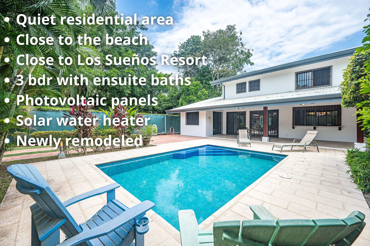 Modern Coastal Affordable 3-bedroom Home Near Los Sueños Resort