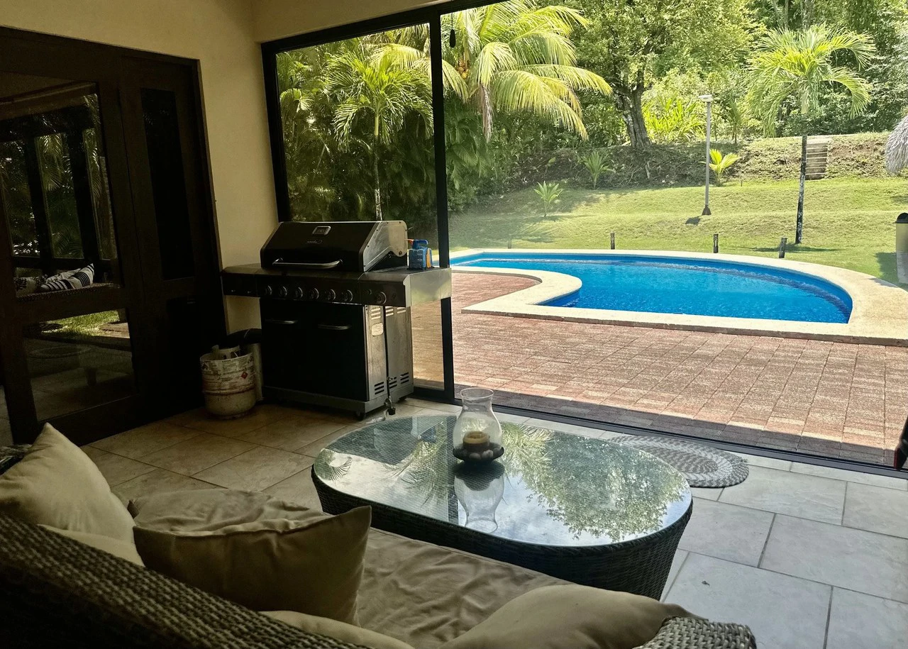 Villa 447: $649,000 USD Luxury NICOYA BAY HOME for sale on the Golf Course!  Privacy, Tropical gardens, Fully Furnished, Beautiful views, Strong concrete block construction, High ceilings....... - Gallery image 2
