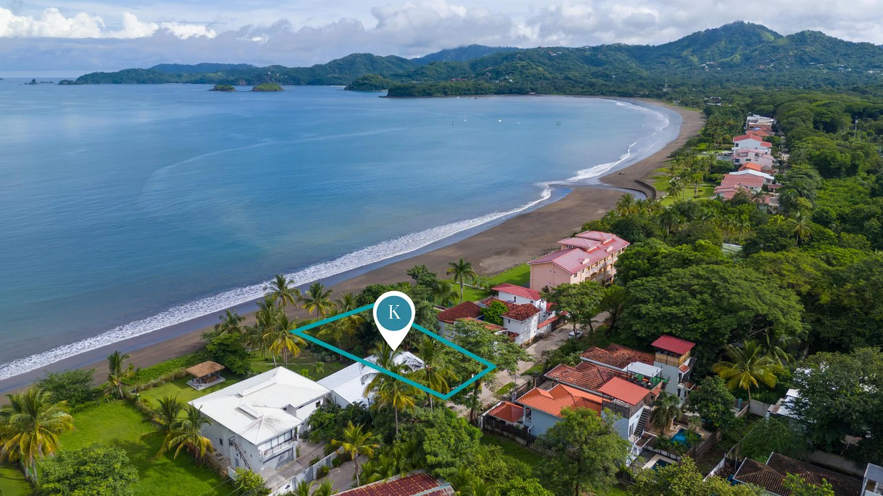 Surfside Lot Y22: One of the Only Remaining BEACHFRONT Lots in Playa Potrero with Water!!