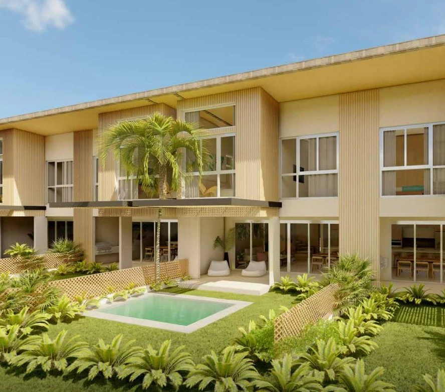Townhouse B. FF17: Luxurious and spacious Pre-construction townhouse with pool - Within an exclusive community near the sea with a private lake! - Gallery image 2