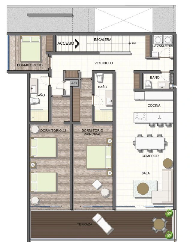 2nd Floor,  Unit 2.3: Modern luxury residence for sale, with views of the sea and the Marina - Gallery image 2