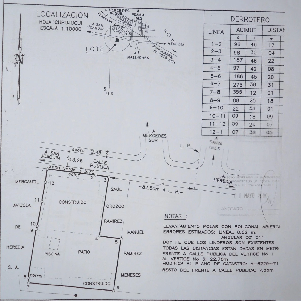 COMERCIAL LOT FOR SALE IN HEREDIA SAN FRANCISCO