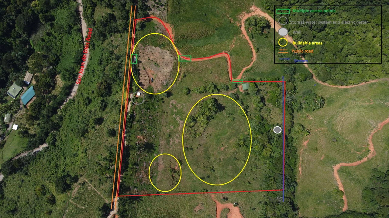 8.78 Acres Mountain View Estate with Water, Infrastructure & Endless Development Potential | Platanillo de Barú, Costa Rica - photo 2