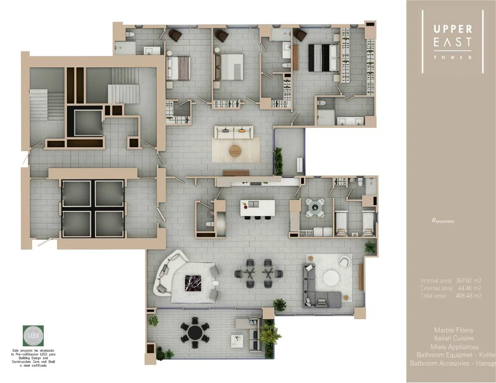 Upper East Tower - Costa del Este - photo 30