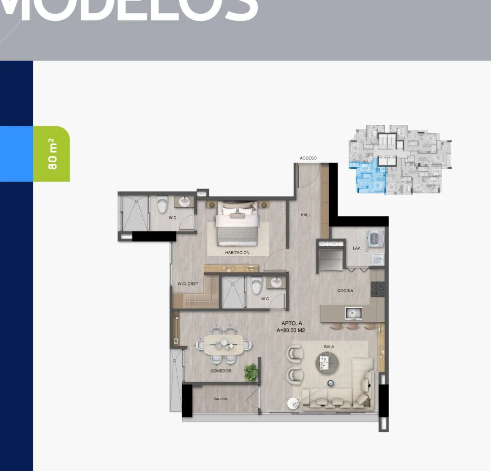 Apartment for Sale in Bella Vista, Panama – Ideal for Living or Investing | 1 Bedroom + Study Room - photo 14