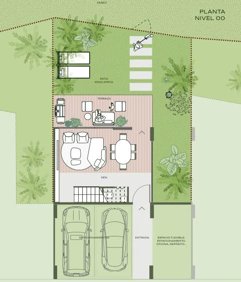 Project 14 Patios in Altos del Golf / Modern Architecture and Nature. - photo 5