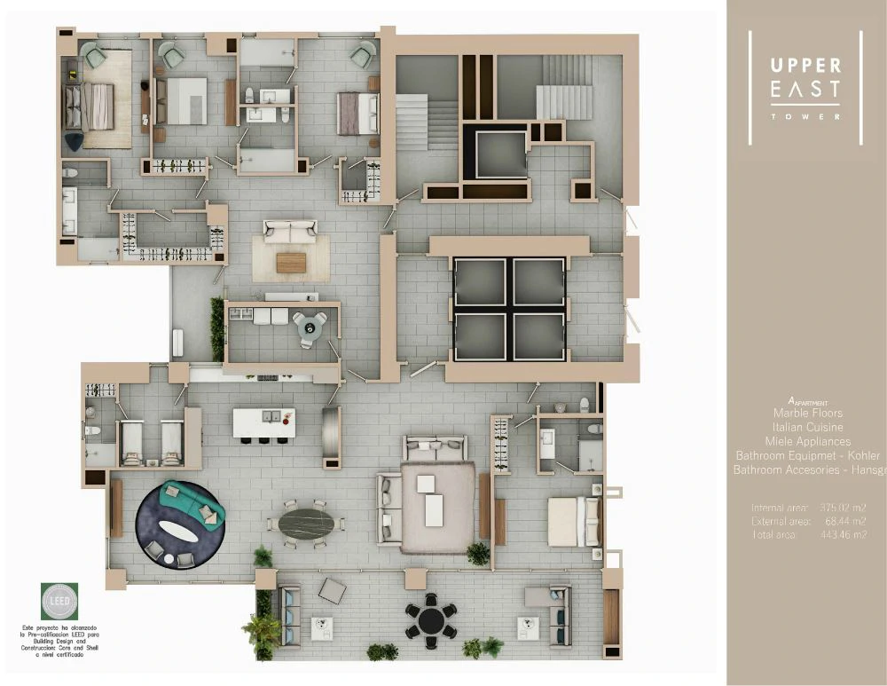 Upper East Tower - Costa del Este - photo 31