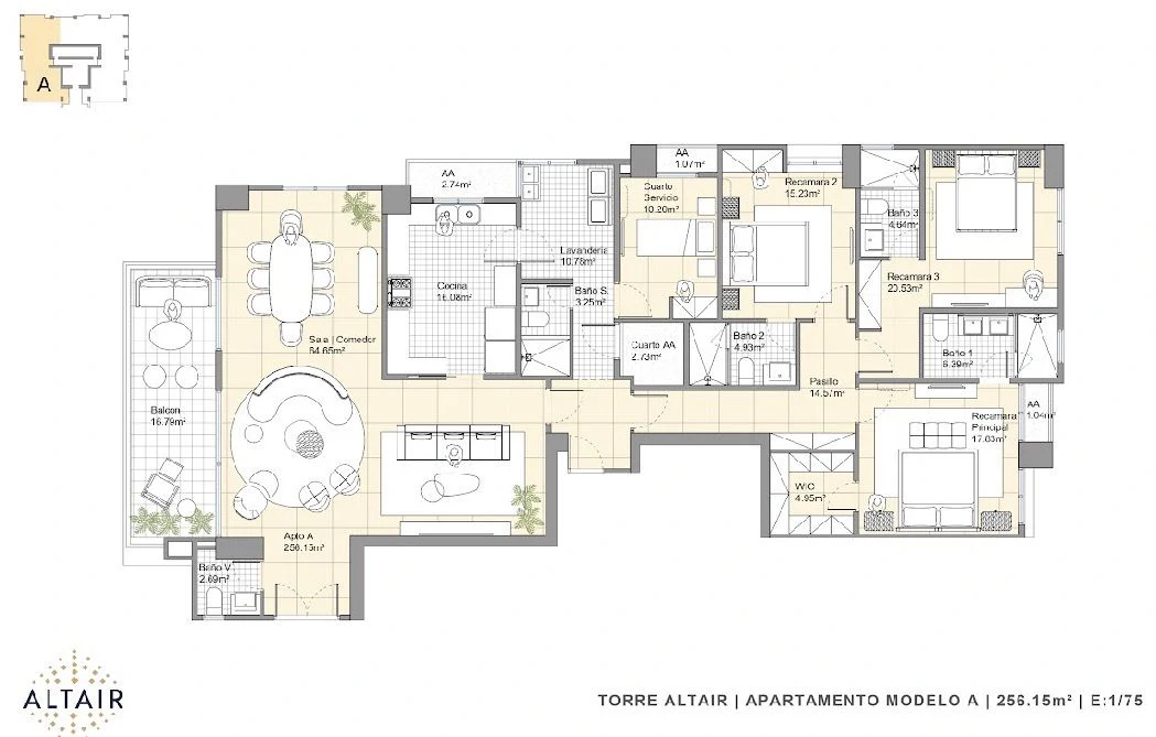 Apartment for sale in Altair Santa Maria. Exclusivity and privacy. - photo 16