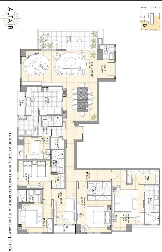 Apartment for sale in Altair Santa Maria. Exclusivity and privacy. - photo 17
