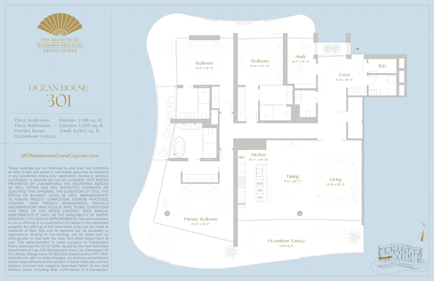 3 Bed Ocean House residences for sale at Mandarin Oriental Grand Cayman - Gallery image 24